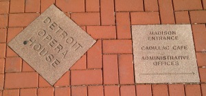Brick Sidewalk with Directions